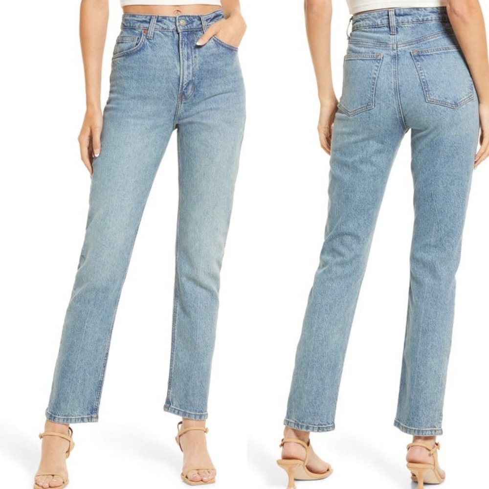Reformation Liza High Waist Straight Leg Jeans